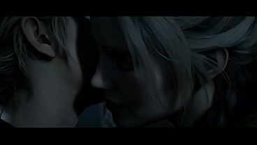 Intense Lesbian Kissing Between Sam and Jess